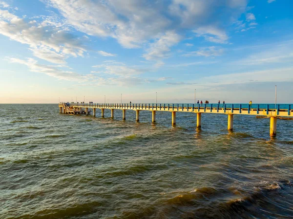 水平線と海の風景 自然を背景に — ストック写真