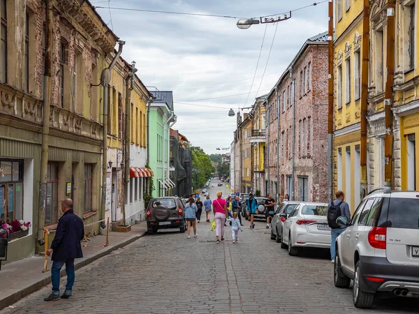 Vyborg Rosja Lipca 2021 Typowy Widok Miasto Fragment Historycznego Zespołu — Zdjęcie stockowe