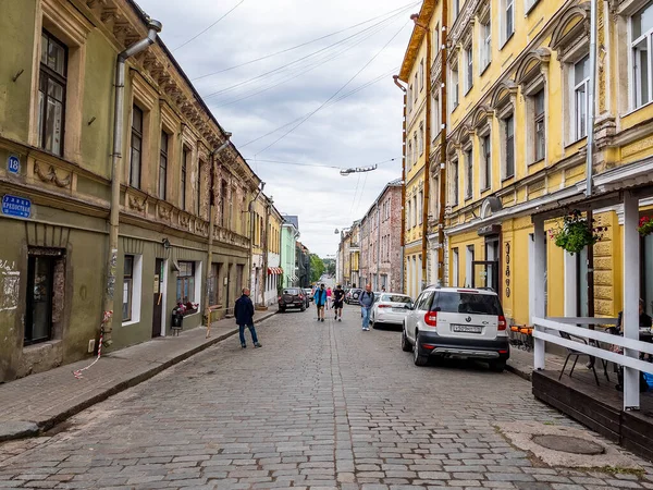 Vyborg Russia Luglio 2021 Vista Urbana Tipica Frammento Del Complesso — Foto Stock