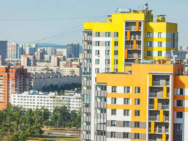 Saint Pétersbourg Russie Juillet 2021 Bâtiments Résidentiels Modernes Plusieurs Étages — Photo