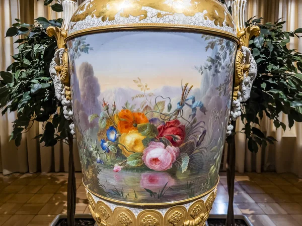Sankt Petersburg Ryssland Mars 2021 Interiör Fabergemuseets Sal Shuvalovpalatset Fontanka — Stockfoto