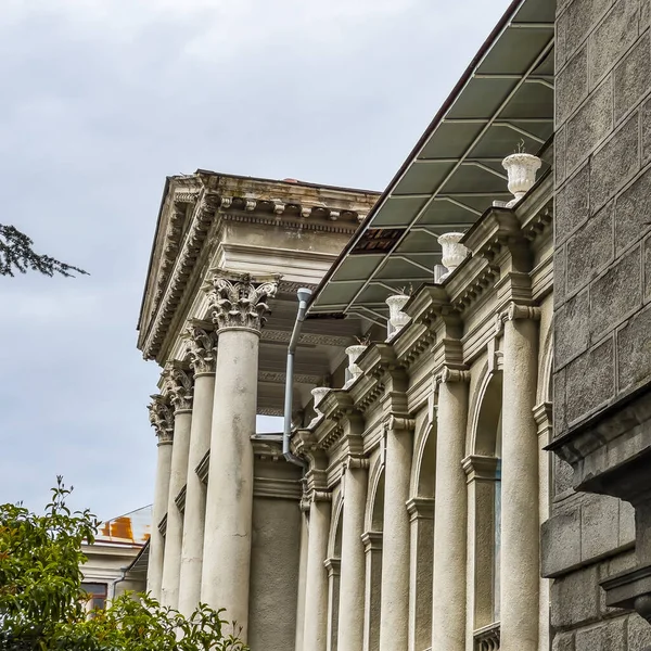 Sochi Russia April 2021 Architectural Ensemble Abandoned Ordzhonikidze Sanatorium Historical — Stock Photo, Image