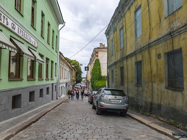 Vyborg Rosja Lipca 2021 Typowy Widok Miasto Fragment Historycznego Zespołu — Zdjęcie stockowe