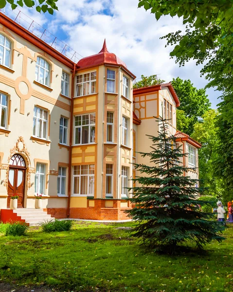 Zelenogradsk Rusia Junio 2023 Conjunto Arquitectónico Típico Ámbito Del Desarrollo —  Fotos de Stock