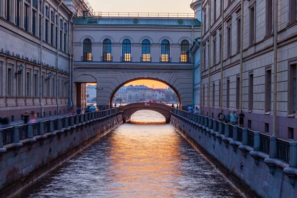 San Petersburgo Rusia Julio 2021 Vista Del Canal Zimnyaya Kanavka —  Fotos de Stock