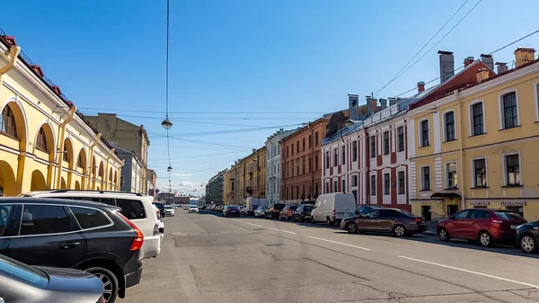 Petersburg Rusya Temmuz 2021 Şehrin Tarihi Bölgesinde Vasilievsky Adası Ndaki — Stok fotoğraf