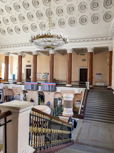 Vyborg Rusia Julio 2021 Interior Estación Ferroviaria — Foto de Stock