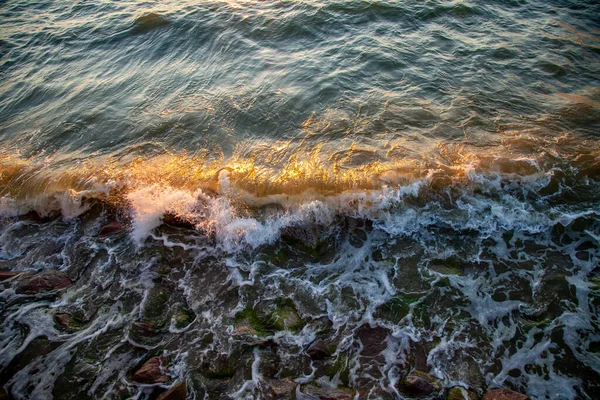 Paisagem Marítima Pôr Sol Natureza Fundo — Fotografia de Stock