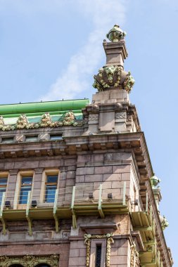 Saint Petersburg, Rusya, 27 Temmuz 2021. Nevsky, şehrin ana caddesidir. Cephe Parçası