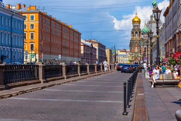 Saint Pétersbourg Russie Juillet 2021 Vue Sur Canal Griboyedov Ses — Photo