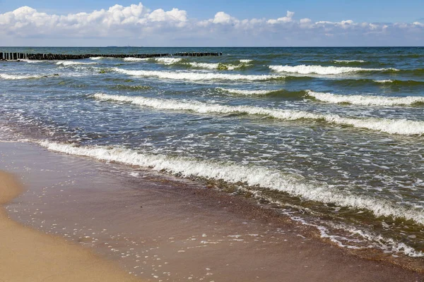 Paisaje Marino Con Línea Horizonte Fondo Naturaleza — Foto de Stock