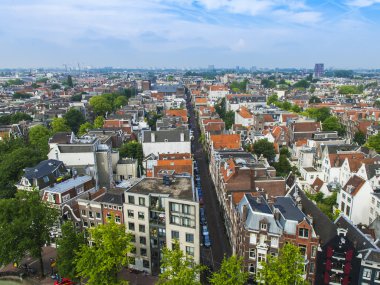Amsterdam, Hollanda, üzerinde 10 Temmuz 2014. westerkerk anket platformu üzerinden kenti