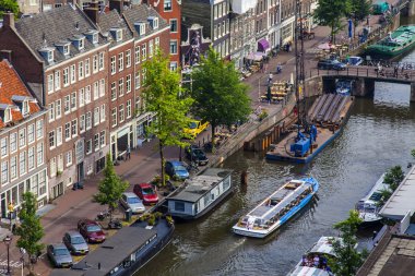 Amsterdam, Hollanda, üzerinde 10 Temmuz 2014. westerkerk anket platformu üzerinden kenti