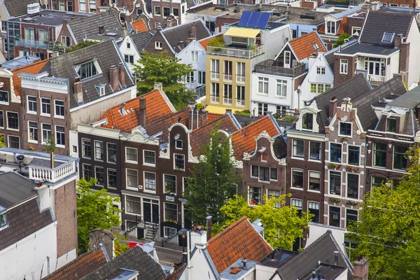2014 年 7 月 10 日に、オランダのアムステルダム。westerkerk の調査プラットフォームから都市の眺め — ストック写真