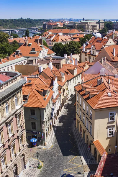 Prague, Czech Republic, on July 10, 2010. View of the city of a survey platform — Stock Photo, Image
