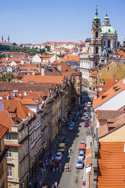 Prague, Çek Cumhuriyeti, 10 Temmuz 2010. kenti bir anket platformu — Stok fotoğraf