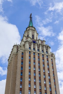 Moskova, Rusya, on Ağustos 30, 2014. Moskova gökdelenler mimari detaylar