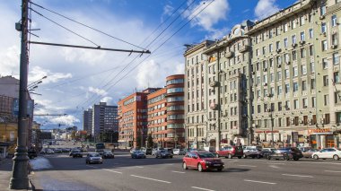 Moskova, Rusya, on Ağustos 30, 2014. şehrin sokaklarında tipik mimarisi