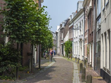 Haarlem, Hollanda-11 Temmuz 2014 tarihinde. tipik bir kent manzaralı