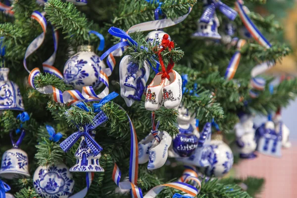 The New Year tree decorated in the Dutch style — Stock Photo, Image