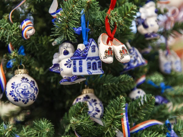 L'albero di Capodanno decorato in stile olandese — Foto Stock