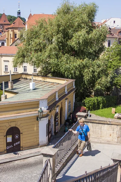 Prague, Czech Republic, on July 10, 2010. View of the city of a survey platform — Stock Photo, Image