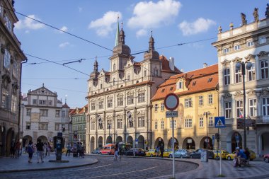 Prague, Çek Cumhuriyeti, 10 Temmuz 2010. şehir görüntüsü. turist şehir manzaraları ile tanışma