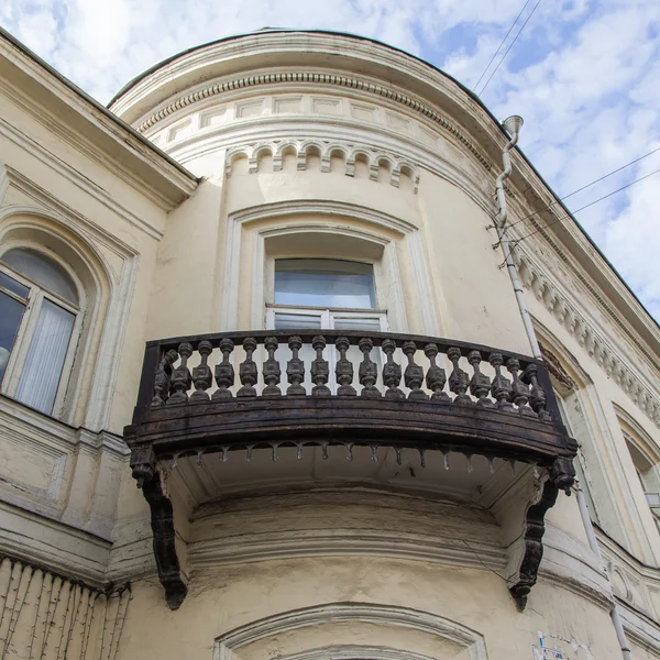 Moscow, Russia, on September 9, 2014. Typical architectural details of old Moscow houses — Stock Photo, Image