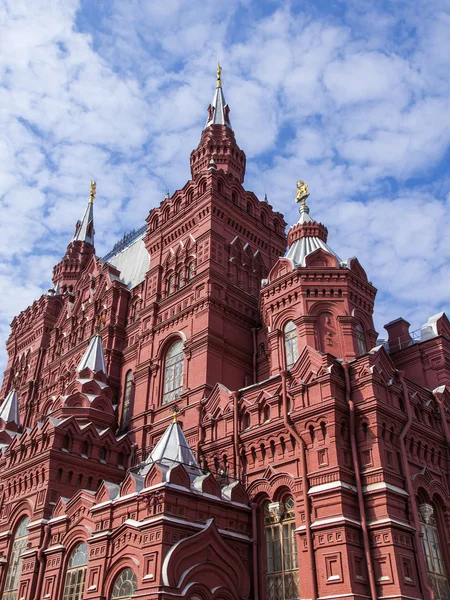 Moscou, Rússia, em 9 de setembro de 2024. Museu Histórico Estadual arquitetura geral na Praça Vermelha — Fotografia de Stock