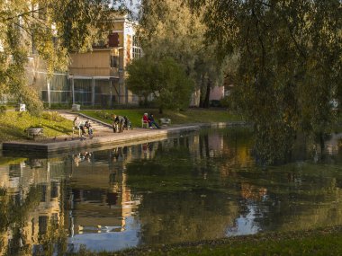 St. petersburg, Rusya Federasyonu-15 Ekim 2011 tarihinde. yusupov Bahçe - şehir manzaraları biri. sonbahar bakmak