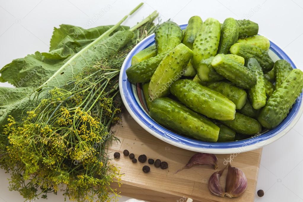 Preparation for salting of cucumbers