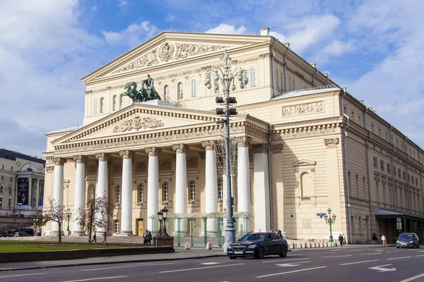 Moscow, Federacja Rosyjska, na 23 września 2014. Teatr Bolszoj — Zdjęcie stockowe