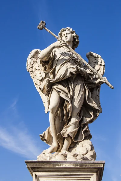 Roma, İtalya, 10 Ekim 2012 tarihinde. Kutsal melek köprü dekorasyon melek heykel - Stok İmaj