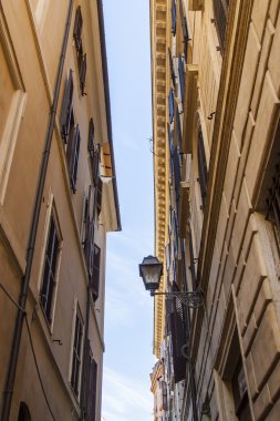 Roma, İtalya, 10 Ekim 2012 tarihinde. Mimari Detaylar eski evler