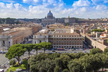 Roma, İtalya, 10 Ekim 2012 tarihinde. tipik kentsel görünümü