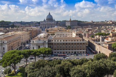 Roma, İtalya, 10 Ekim 2012 tarihinde. tipik kentsel görünümü