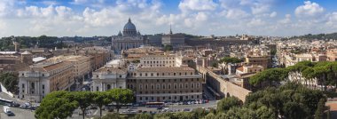 Roma, İtalya, 10 Ekim 2012 tarihinde. tipik kentsel görünümü