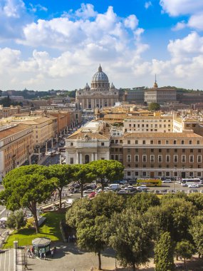 Roma, İtalya, 10 Ekim 2012 tarihinde. tipik kentsel görünümü