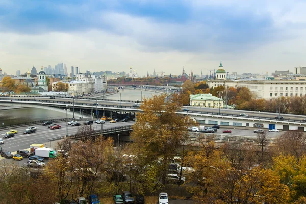 Moskva, Rusko. Pohled z okna bytu — Stock fotografie