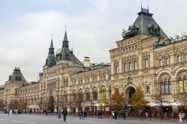 14 Ekim 2014 tarihinde, Moskova, Rusya. Kızıl Meydan üzerinde bina sakız Dükkanı
