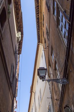 Roma, İtalya, 10 Ekim 2012 tarihinde. Mimari Detaylar eski evler