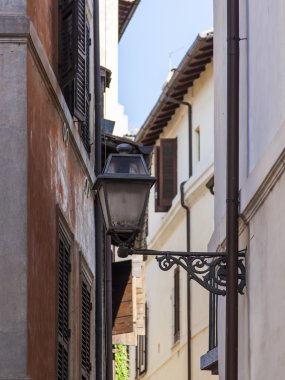 Roma, İtalya, 10 Ekim 2012 tarihinde. Mimari Detaylar eski evler