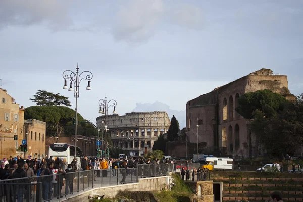 21 Şubat 2010 tarihinde, Roma, İtalya. Tipik kentsel görünümü — Stok fotoğraf