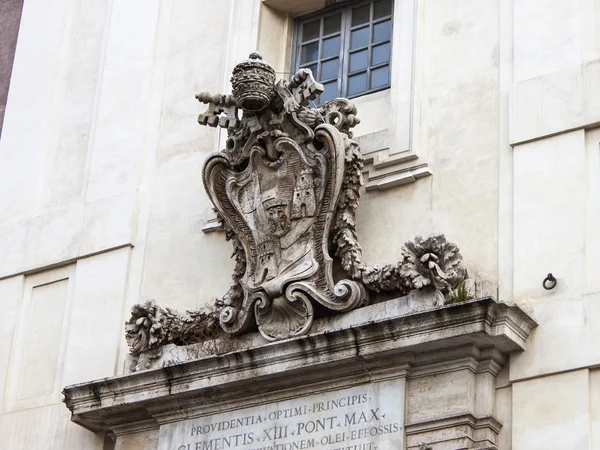 Rom, Italien, den 21 februari, 2010. Arkitektoniskt Detaljer av gamla hus — Stockfoto