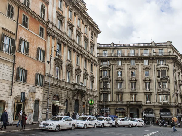 Roma, Itália, em 21 de fevereiro de 2010. Vista urbana típica — Fotografia de Stock