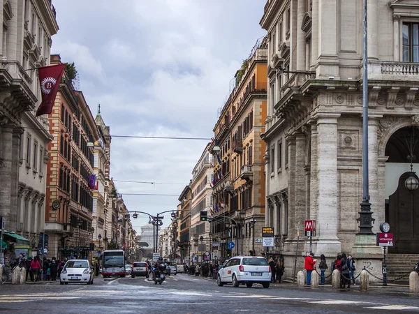 Rom, Italien, den 21 februari, 2010. Typiska urban Visa — Stockfoto