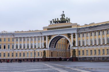 3 Kasım 2014 tarihinde, St Petersburg, Rusya. Palace Meydanı'nda genel personel Binası