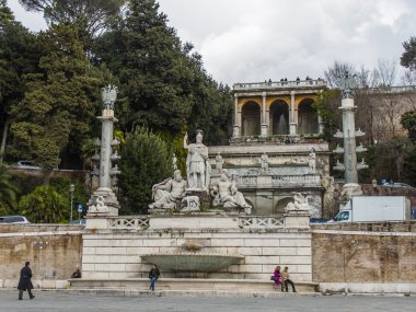 21 Şubat 2010 tarihinde, Roma, İtalya. Tipik kentsel görünümü