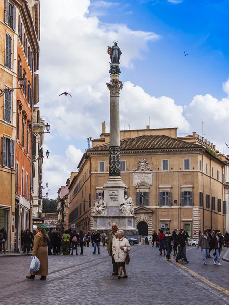 Rome, Italië, op 21 februari 2010. Typisch stedelijke weergave — Stockfoto