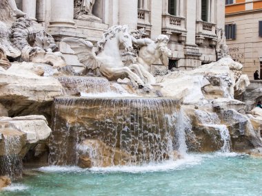 Roma, İtalya, 24 Şubat 2010. İyi bilinen çeşme Trevi, şehrin tanınabilir yerler